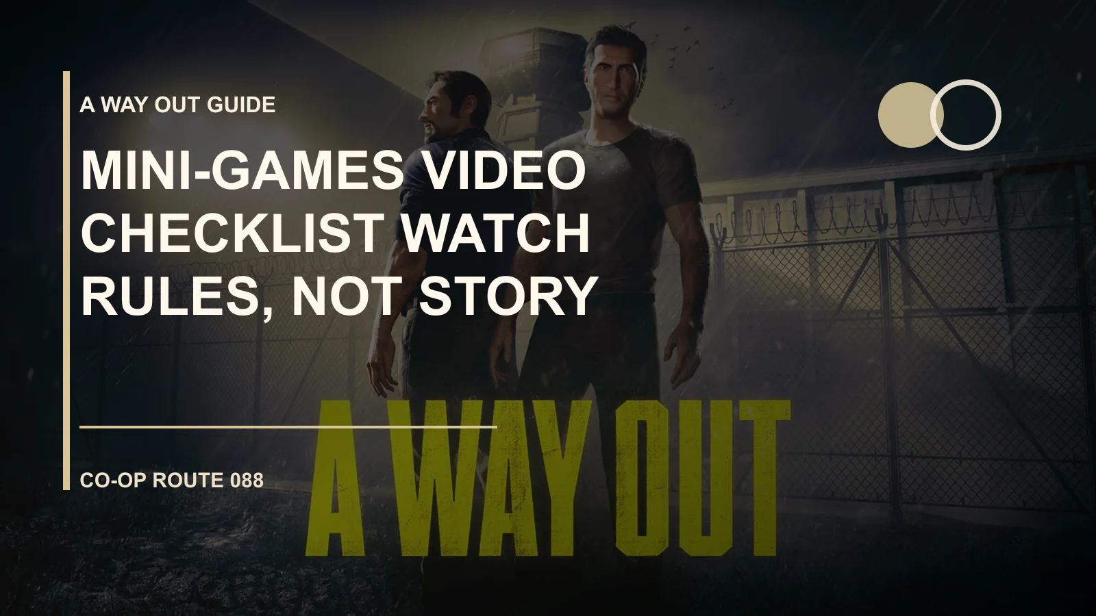 Mini-Games Video Checklist: Watch Rules, Not Story