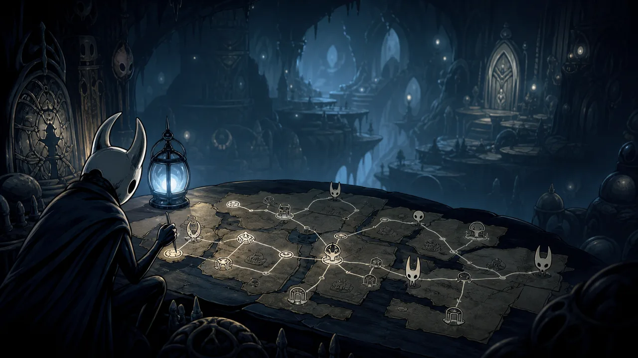 Hollow Knight Mantis Claw Location: Fungal Wastes Route